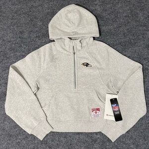 Lululemon Baltimore Ravens Scuba Oversized Half Zip Womens XS/S Hoodie NWT